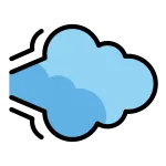 Dashing Away SVG Icon
